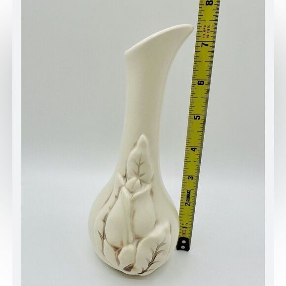 1930’s Rumrill Red Wing Art Deco Floral Pottery Vase - Picture 2 of 4